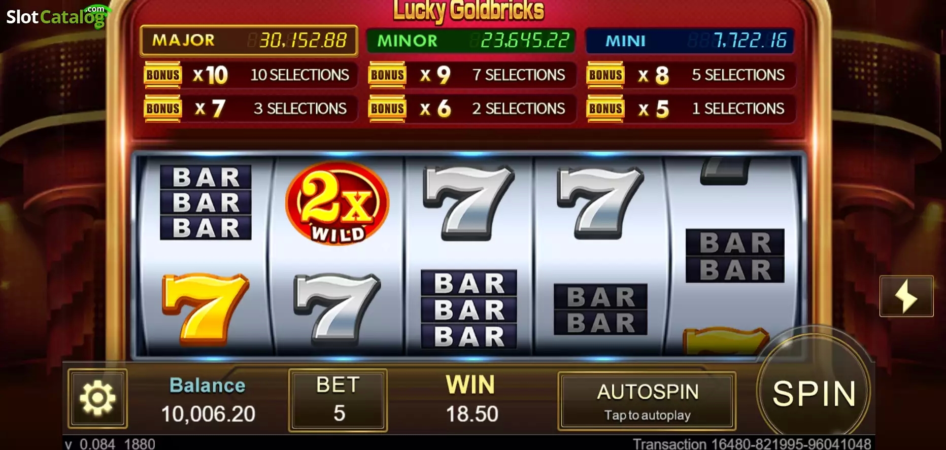 Lucky Gold Bricks slot, caça-níquel Lucky Gold Bricks, apostas Tijolos de Ouro, slots de cassino online.